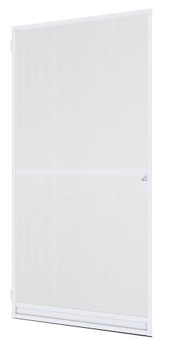 Windhager Insektenschutz Spannrahmen-Tür Expert,Fliegengitter Alurahmen für Türen, Selbstbausatz 120 x 240 cm, weiß, 04332