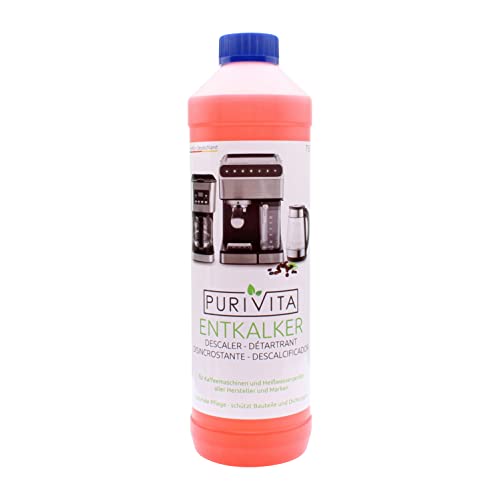 Purivita - Universal Entkalker 750 ml für Kaffeevollautomaten - Für alle bekannten Marken geeignet, 1 Flasche
