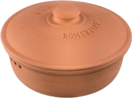 Römertopf Brottopf aus Keramik, ideal zu Brotaufbewahrung aus Ton Ø 30,0 cm