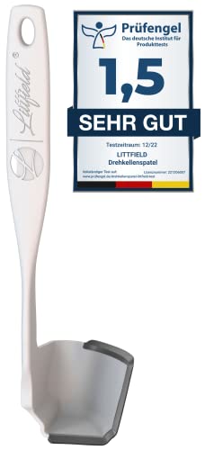 Littfield Drehkellenspatel - Thermomix Zubehör für TM6, TM5, TM31 - Spatel mit innovativer flexibler Lippe - Made in Germany - BPA-frei & spülmaschinenfest