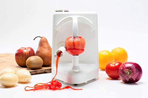Pro elektrischer Schäler, 3 Obst- und Gemüsesorten pro Minute, weiß