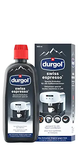 durgol swiss espresso Spezial-Entkalker – Kalkentferner für Kaffeemaschinen aller Typen und Arten – Deutsche Version – 1x500ml