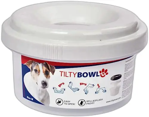 Trinknapf für Hunde Tilty Bowl Größe M (weiß)
