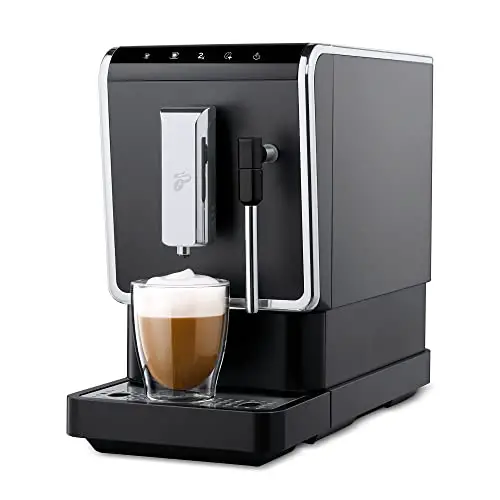 Tchibo Kaffeevollautomat Esperto Latte mit Milchaufschäumfunktion für Caffè Crema, Espresso und Milchspezialitäten, Anthrazit