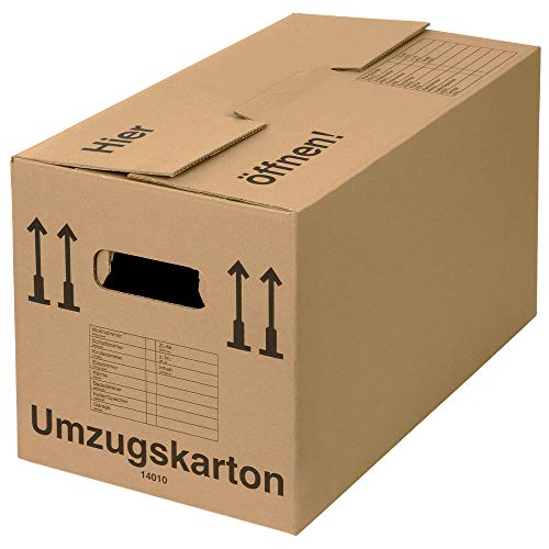 BB-Verpackungen 20 x Umzugskarton PROFI 600 x 328 x 340 mm (stabil 2-wellig, belastbar bis 40 kg, recycelte Pappe) - Sets zwischen 5 und 150 Stück