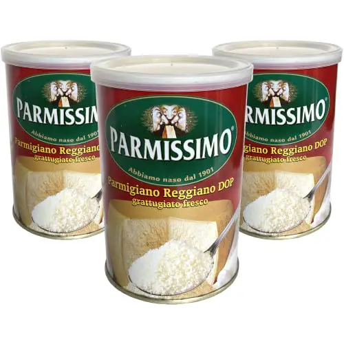 Parmigiano Reggiano PDO Parmissimo, frisch gerieben - 3 Glas x 160 gr